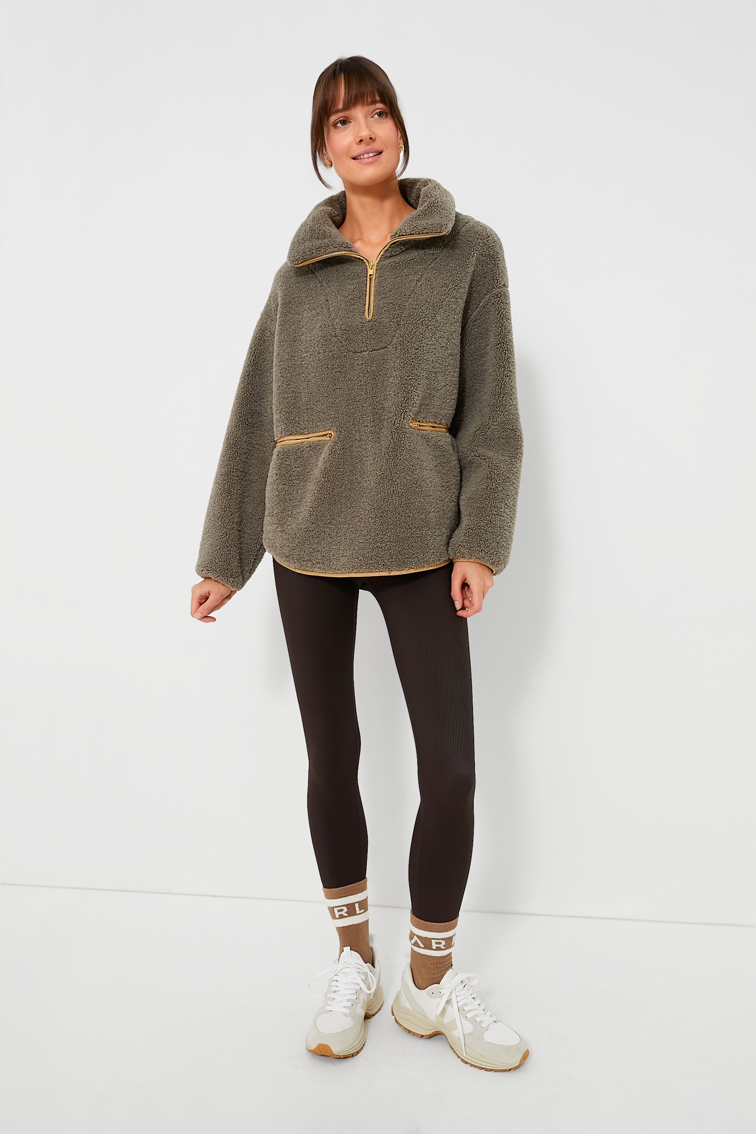 Olive Rhodes Shearling Quarter Zip | Tuckernuck