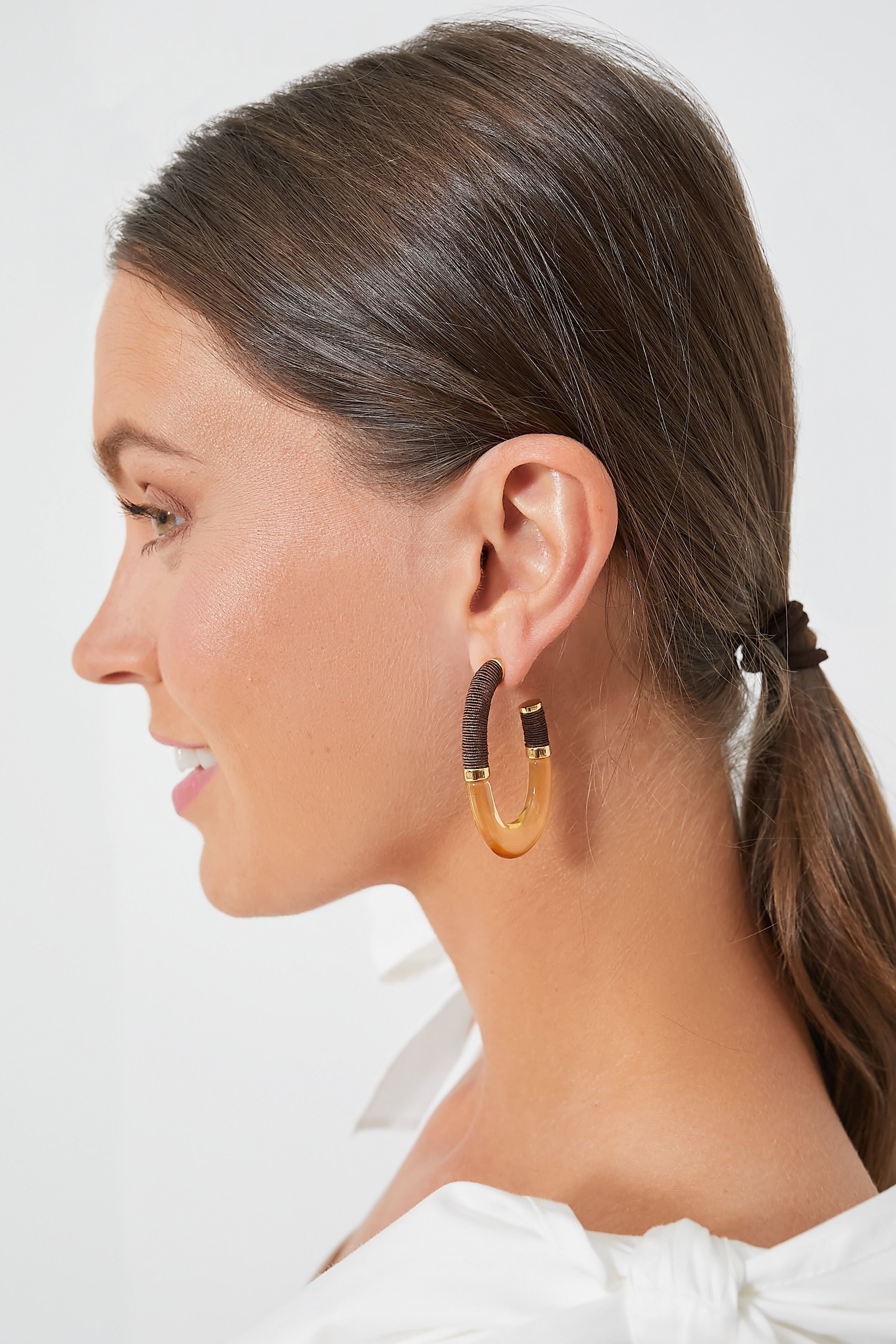 Chestnut Zuri Hoop Earrings Tuckernuck Jewelry