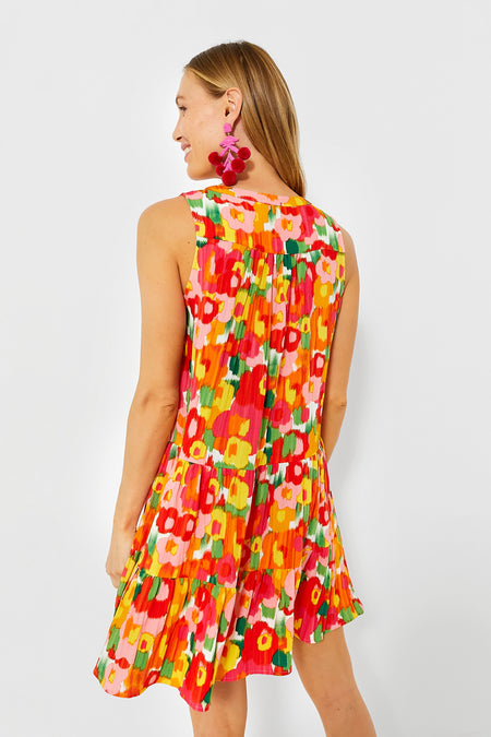 Magnolia Watercolor Sleeveless Kenzo Dress