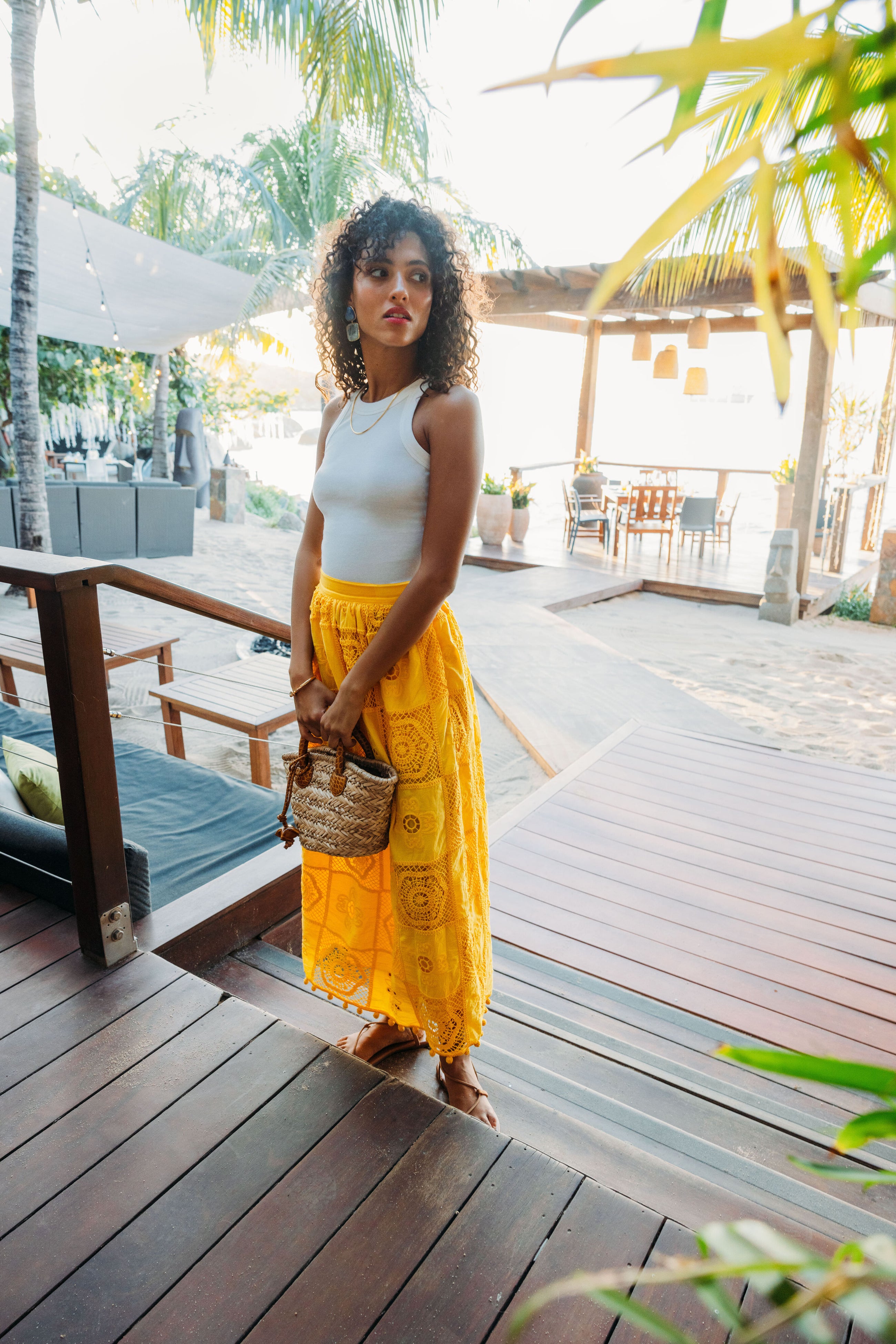 Cognac Petite Beach and Town Tote