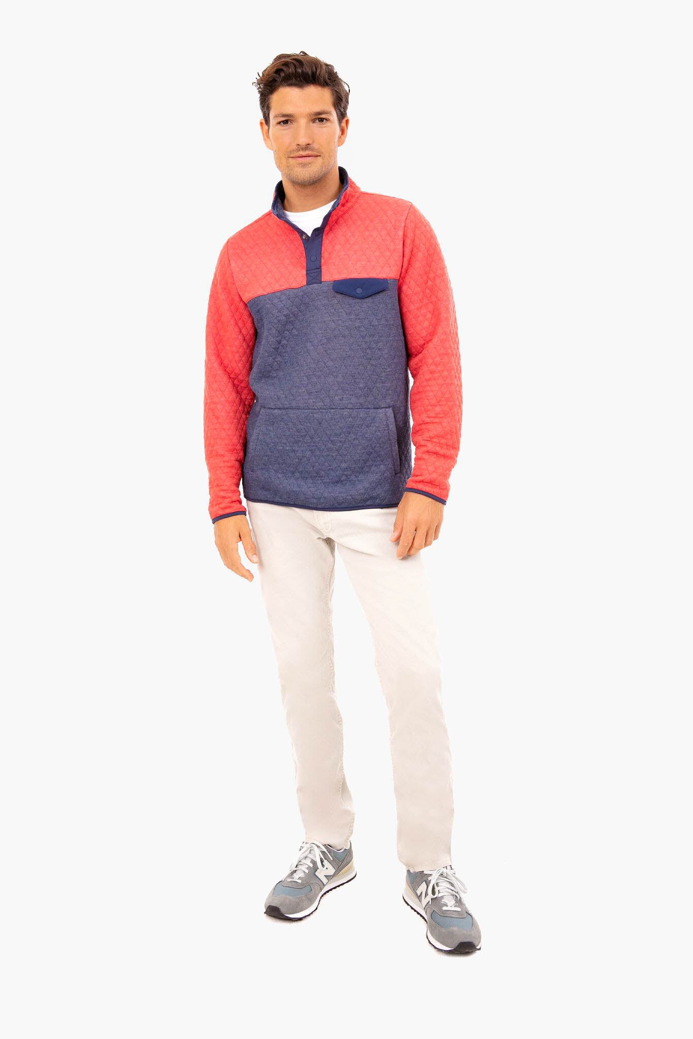 Navy Red Corbet Pullover