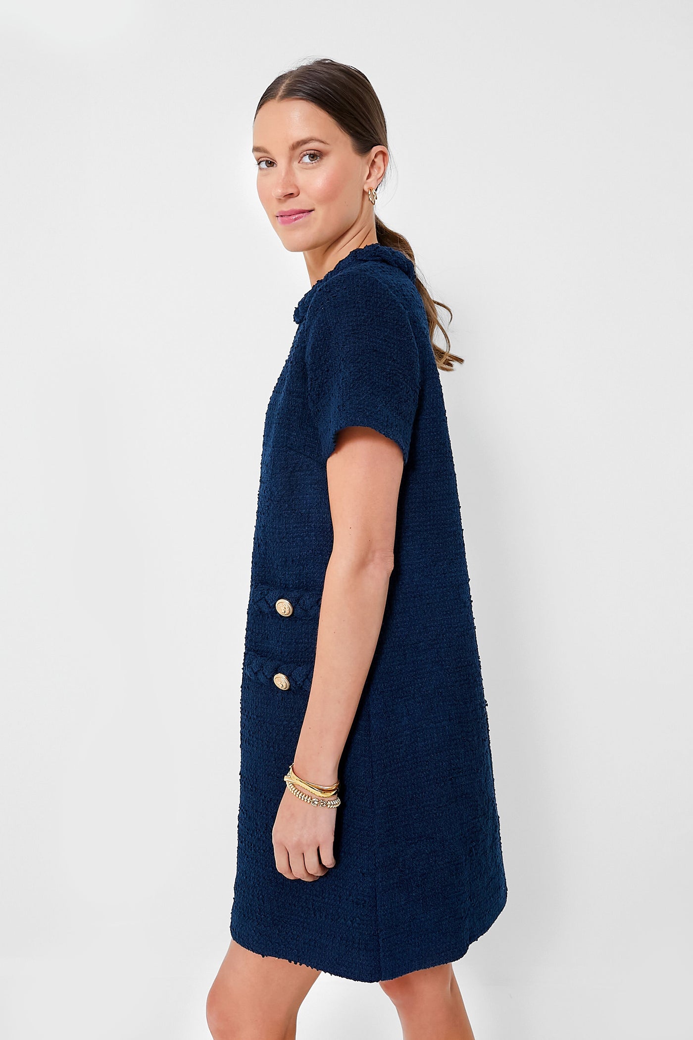 tuckernuck long sleeve jackie dress Black Tweed Long Sleeve Jackie Dress