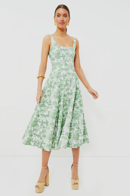 Clover Toile Wells Dress STAUD - Main Image
