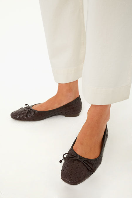 Dark Chocolate Arissa Flats Schutz