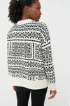 Charcoal and Cream Fair Isle Sandwick Sweater