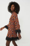 Scarf Medallion Chai Tea Vida Dress