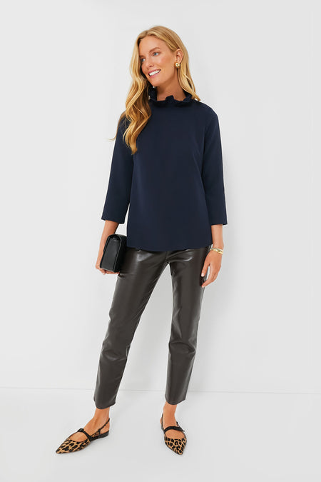 Navy Faye Blouse
