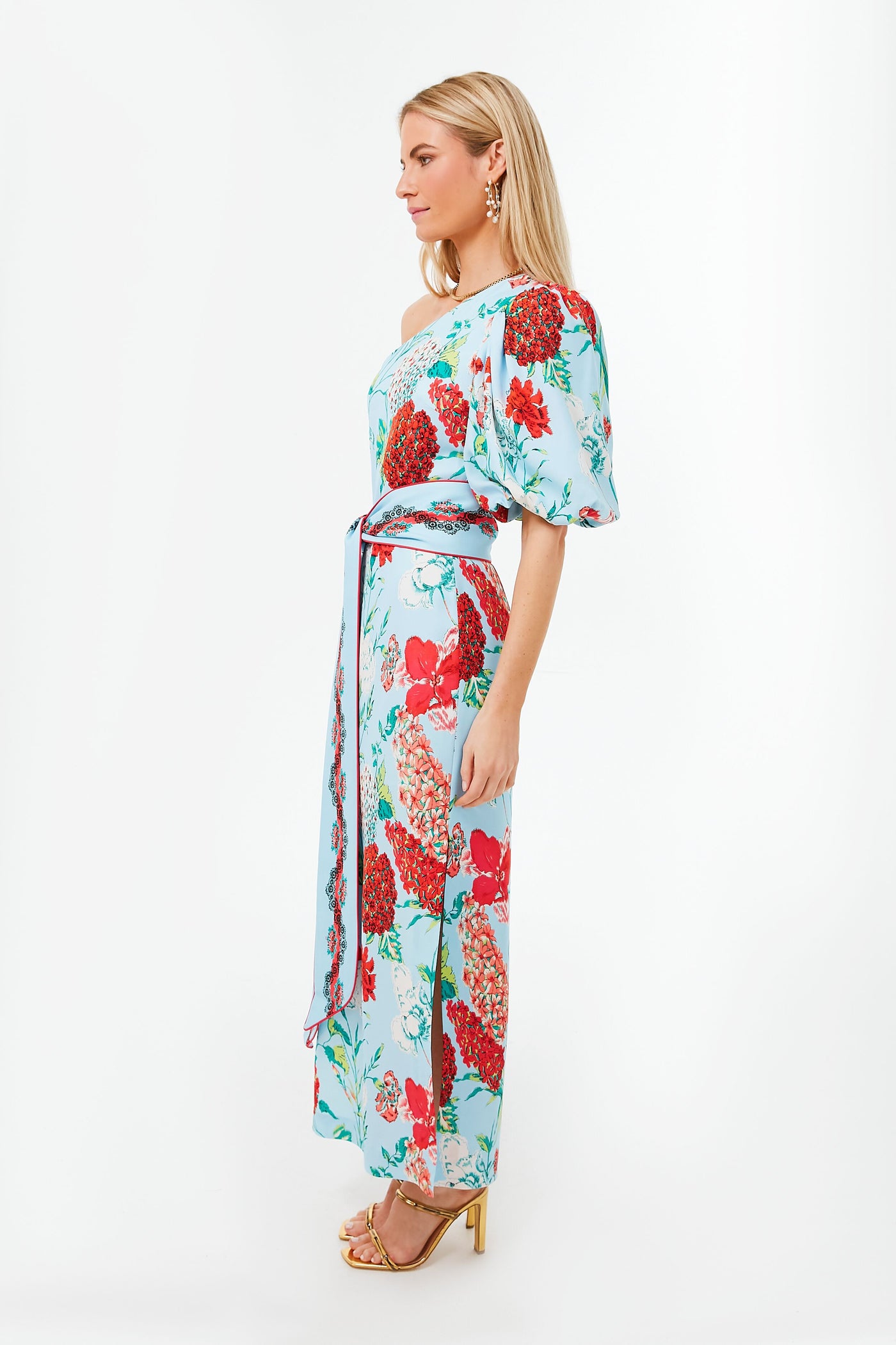 cara cara one shoulder dress Cara Cara One-Shoulder Long Dress - White Dresses, Clothing - WCRAC32437