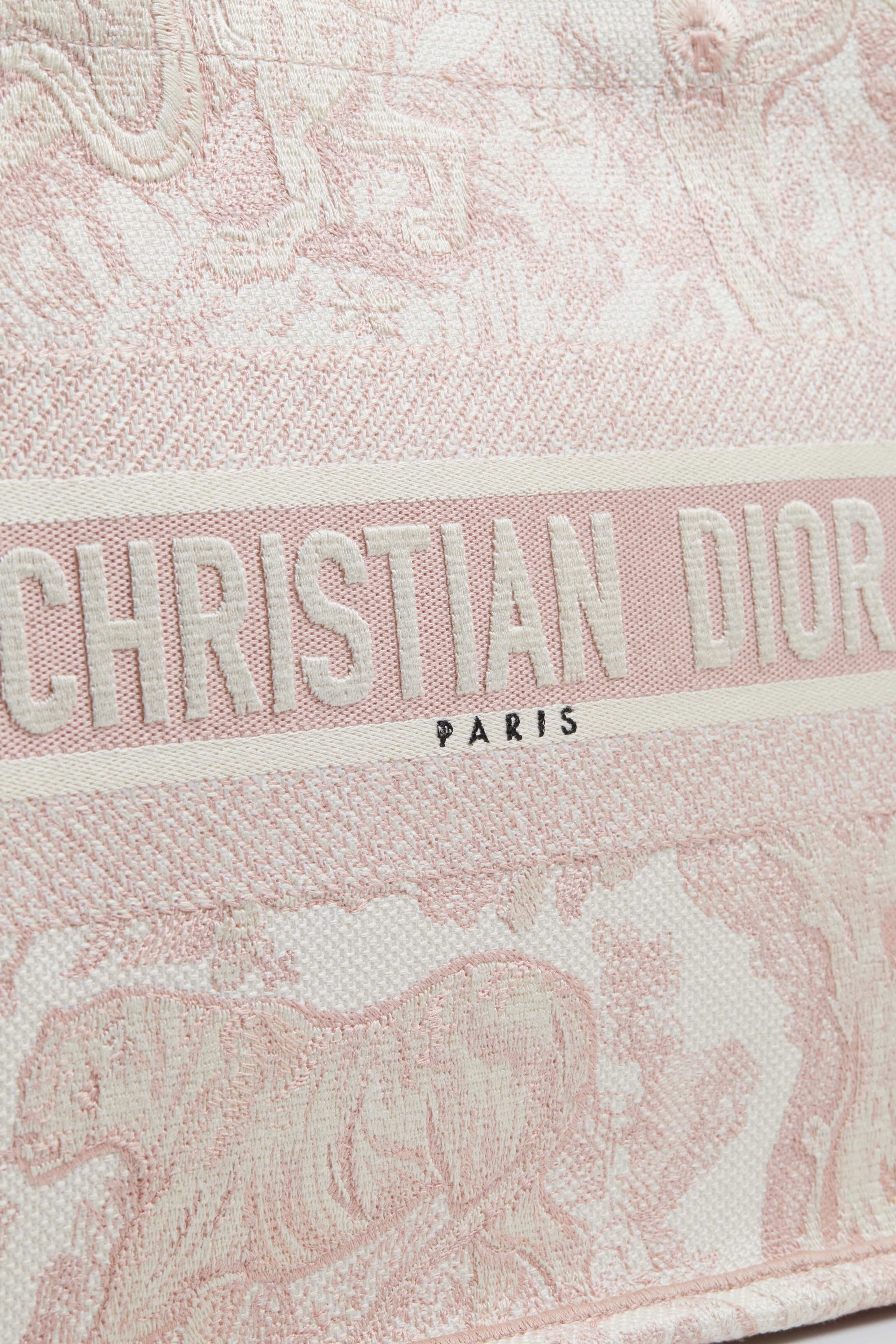 Dior Pink Medium Book Tote