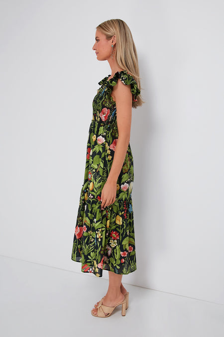 Noir Blooming Botanical Mallie Dress