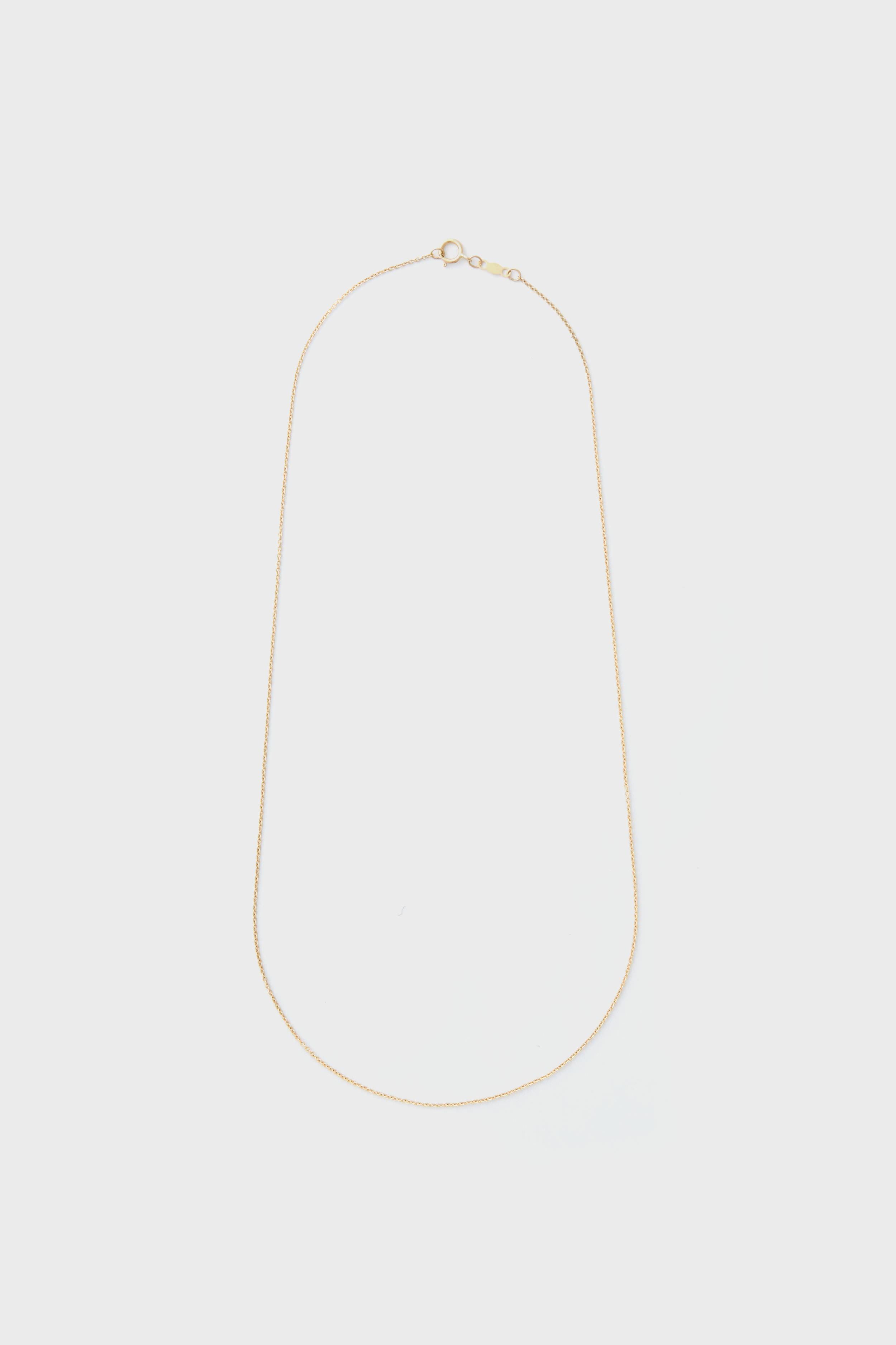 The Tuckernuck Fine Jewelry 14k gold rope chain necklace features a thin design and a small round clasp, ideal for those who appreciate luxury jewelry.