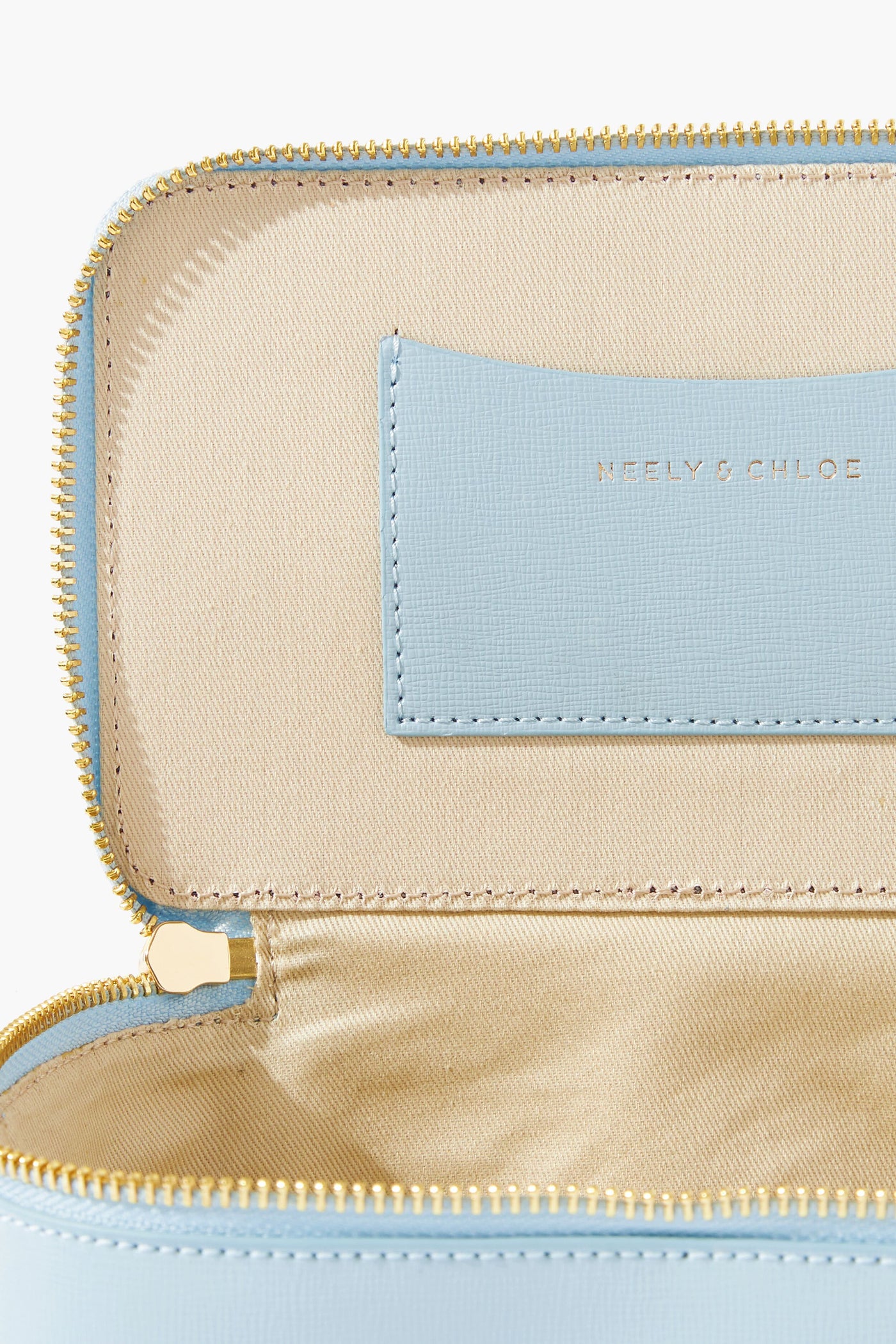 Saffiano Leather Small Vanity Case