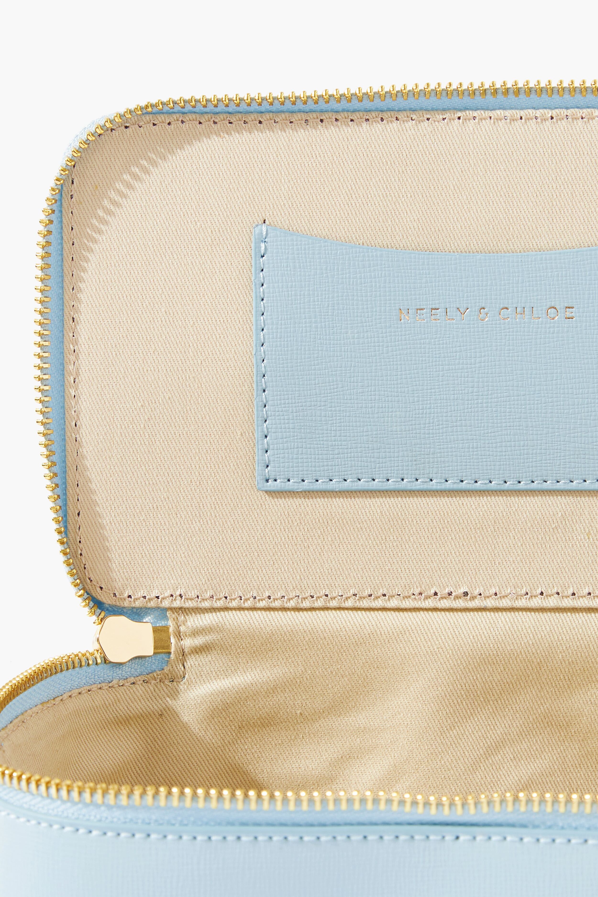 Saffiano Leather Small Vanity Case