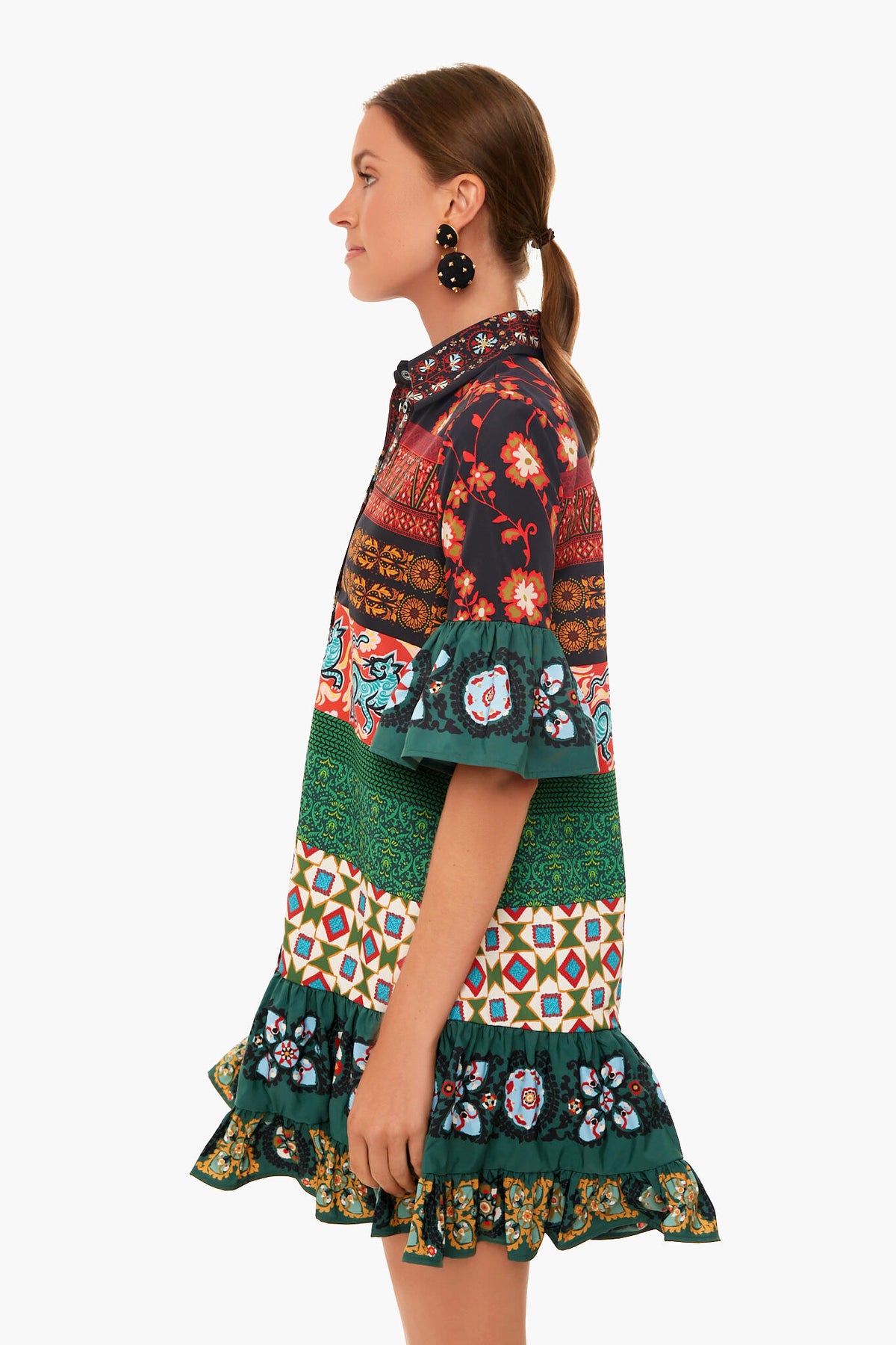 Patchwork Choux Dress