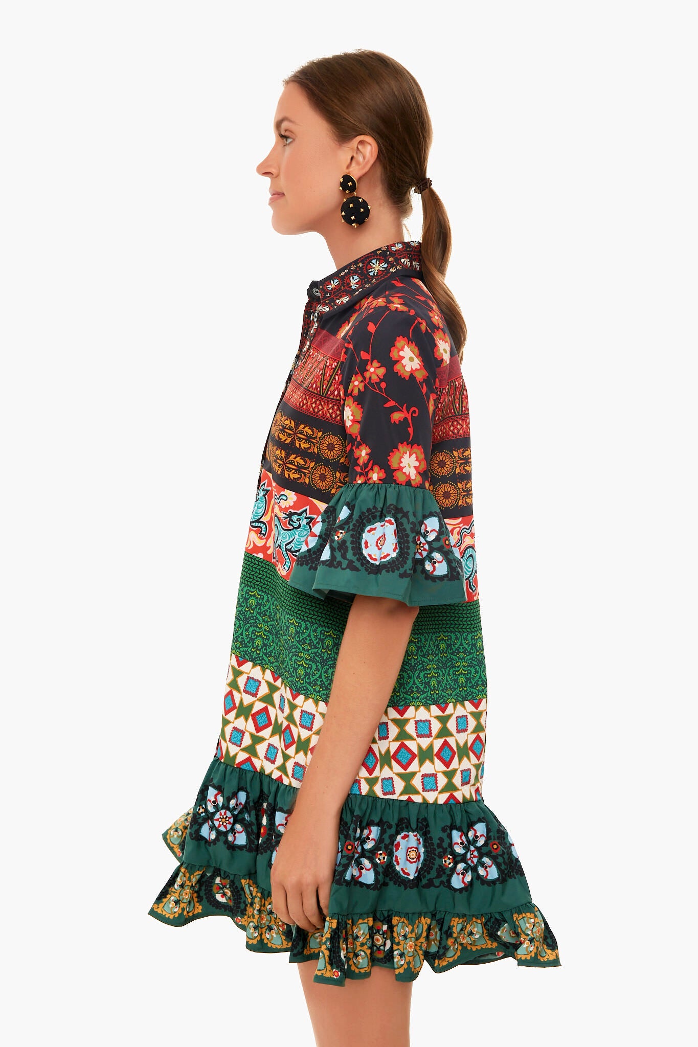 Patchwork Choux Dress