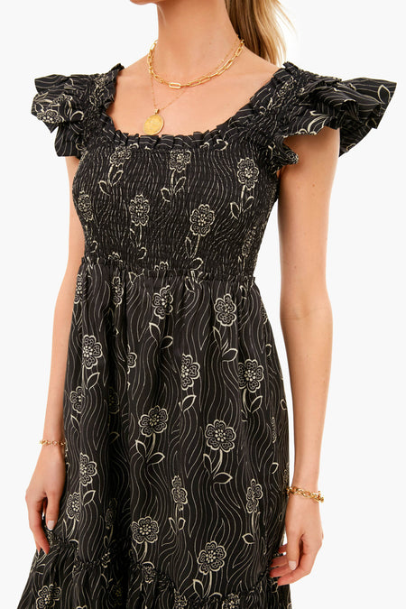Midnight Posy Mallie Dress