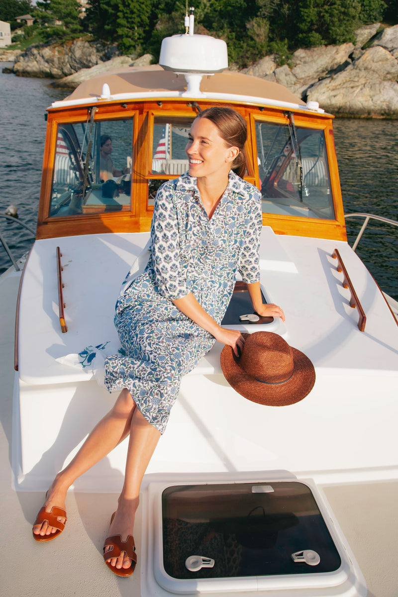 Exclusive Cornflower Blue Brooklyn Long Dress