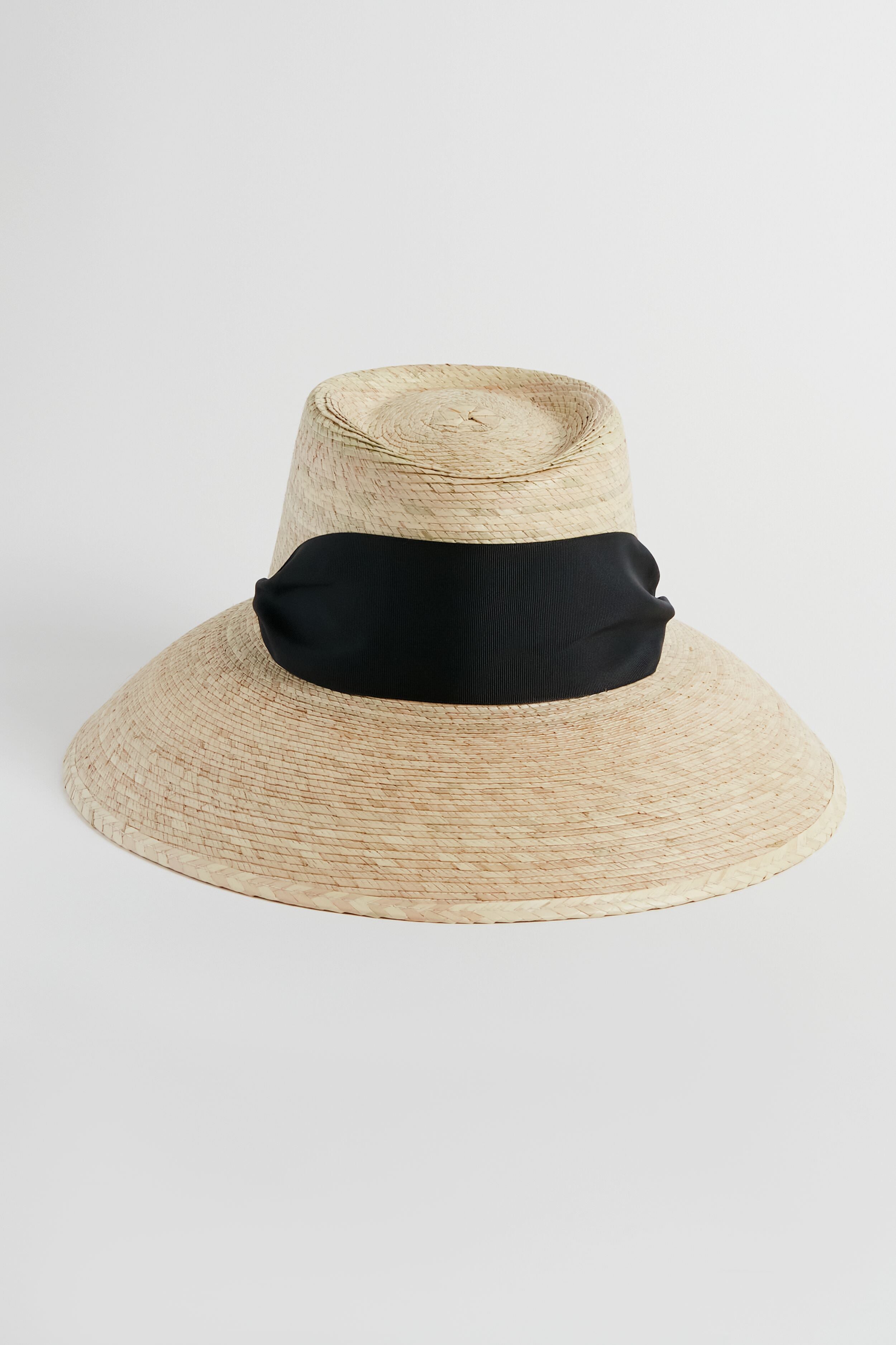 Black Ribbon Wildflower Hat