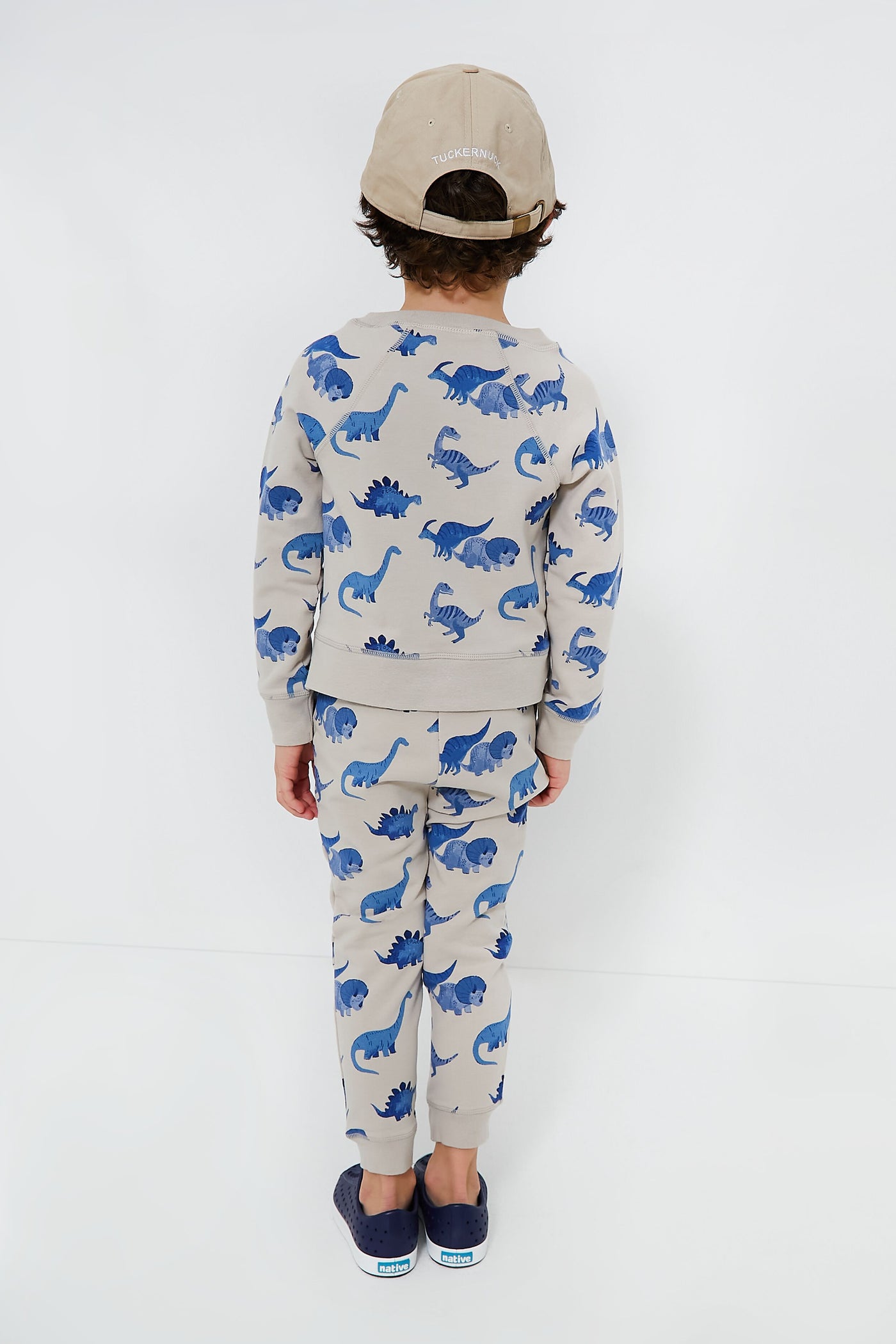 French Terry Dinos Raglan Sweatshirt and Jogger Set