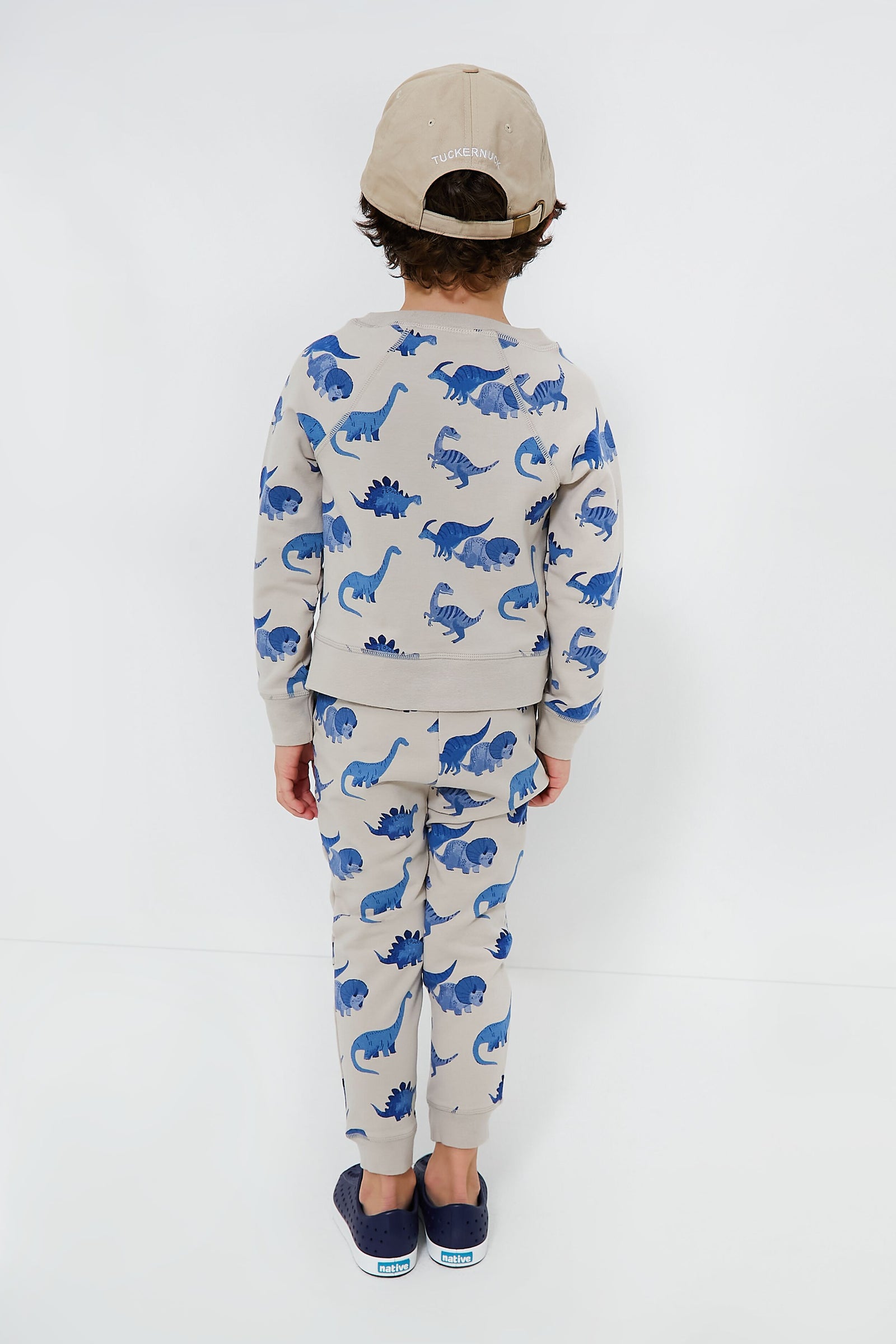 French Terry Dinos Raglan Sweatshirt and Jogger Set