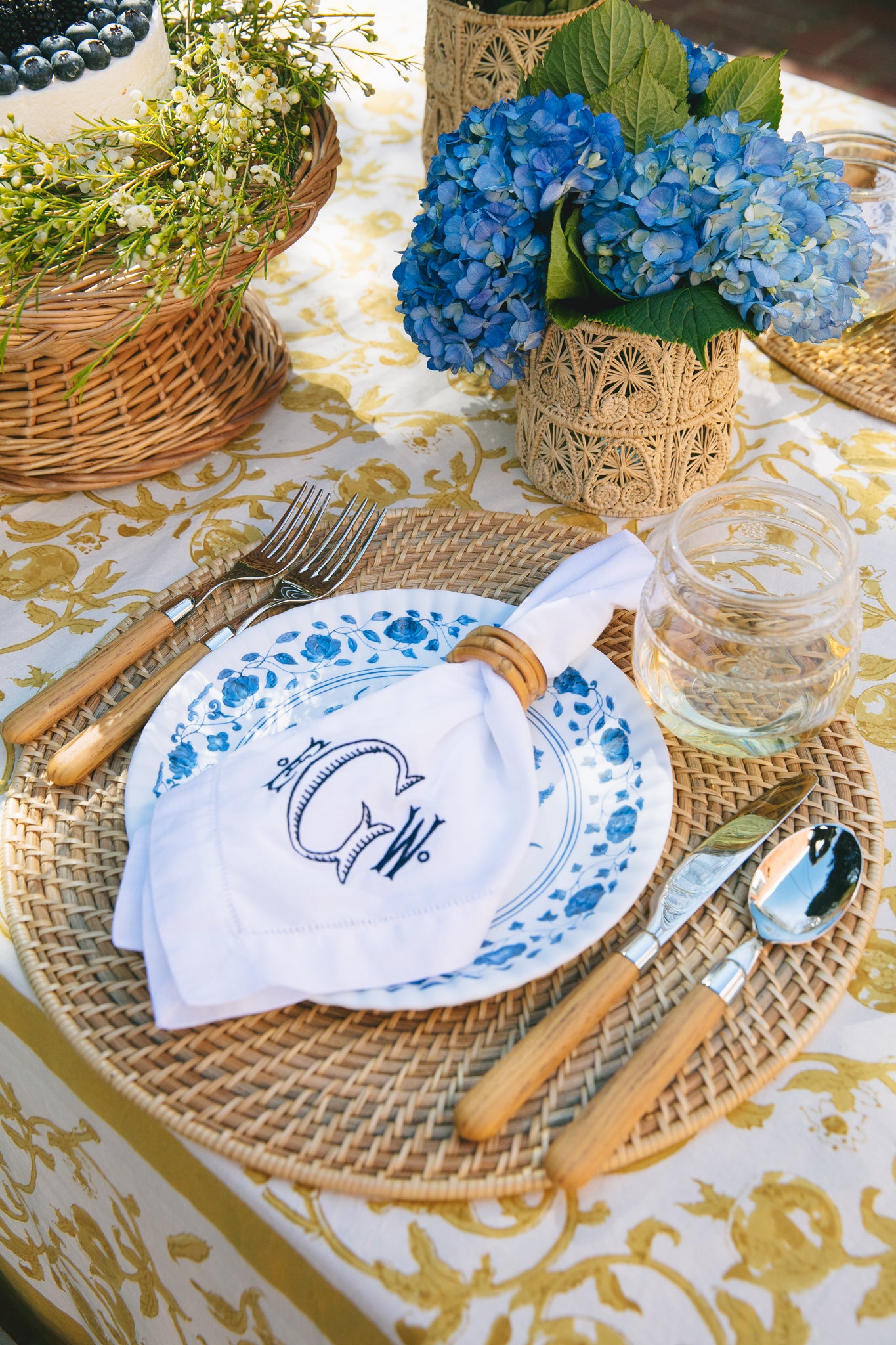 Clear Blue Colette Stemless Wine Glass Set