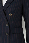 Navy Pinstripe Ellette Dickey Jacket