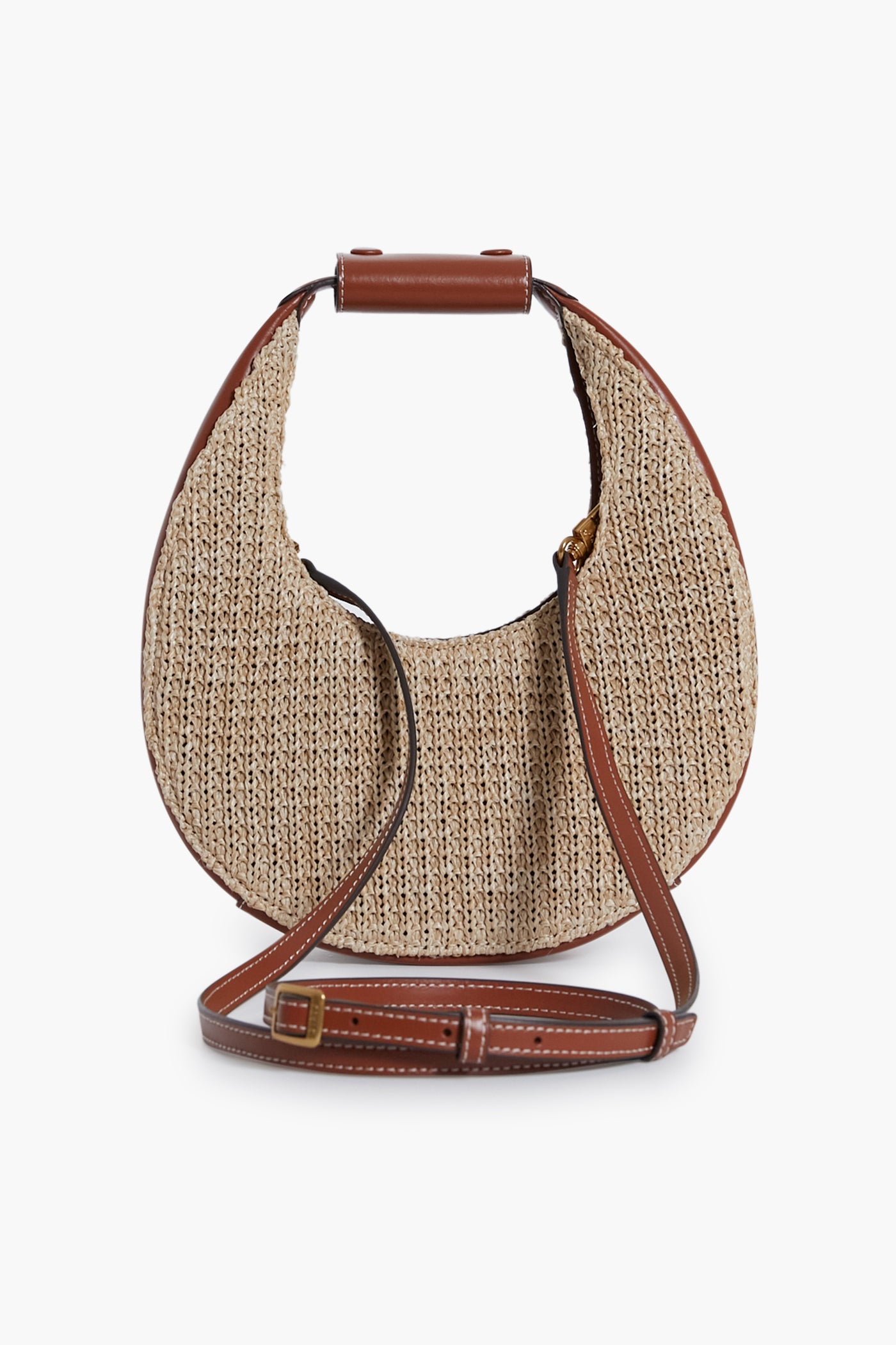 Raffia Mini Moon Bag