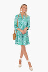 Wildflower Silk Royal Shirt Dress