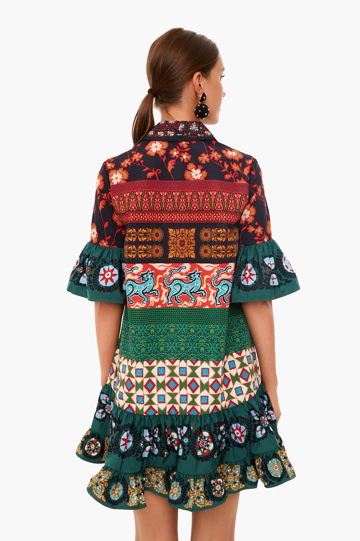 Patchwork Choux Dress