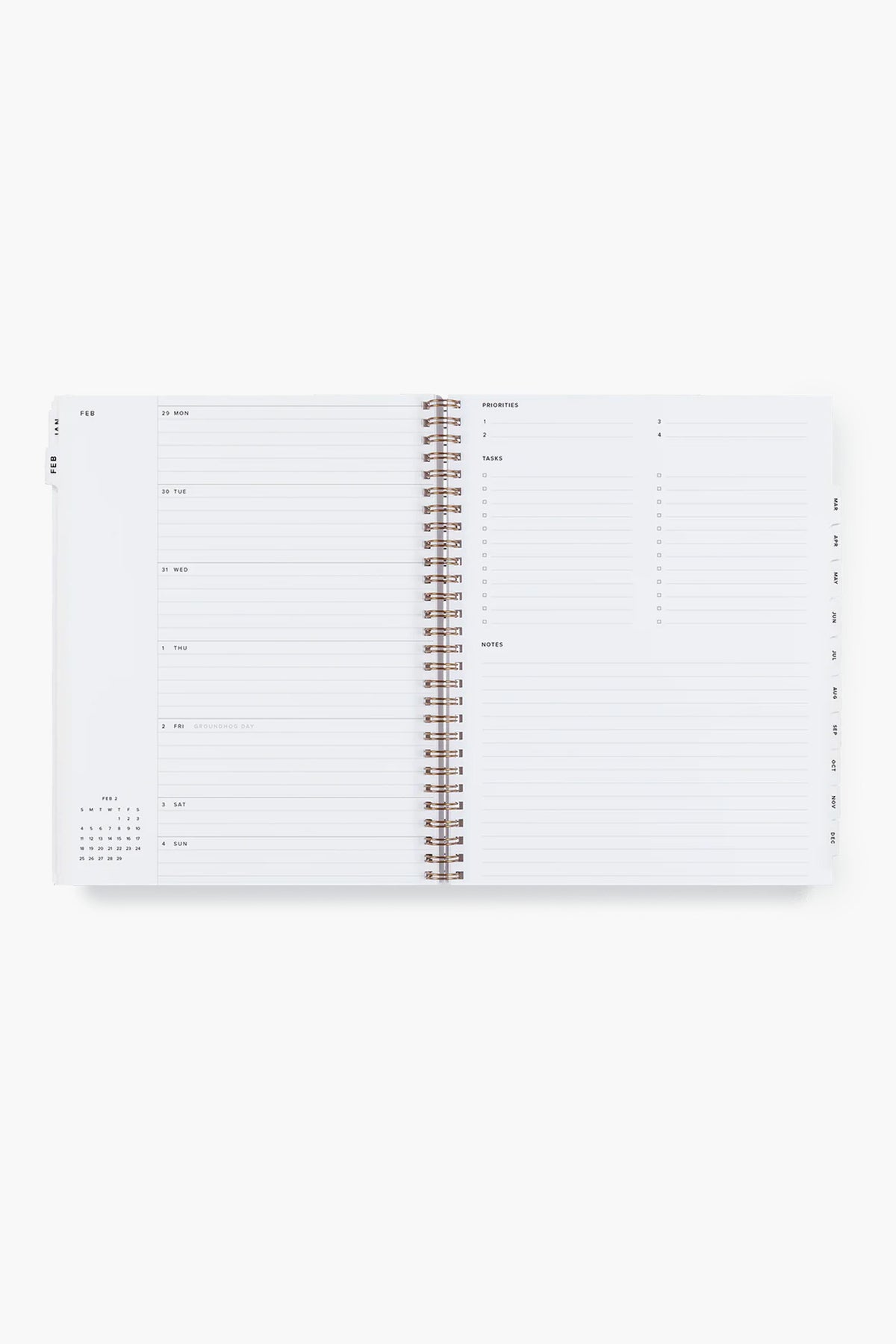2024 Natural Linen Yearly Task Planner