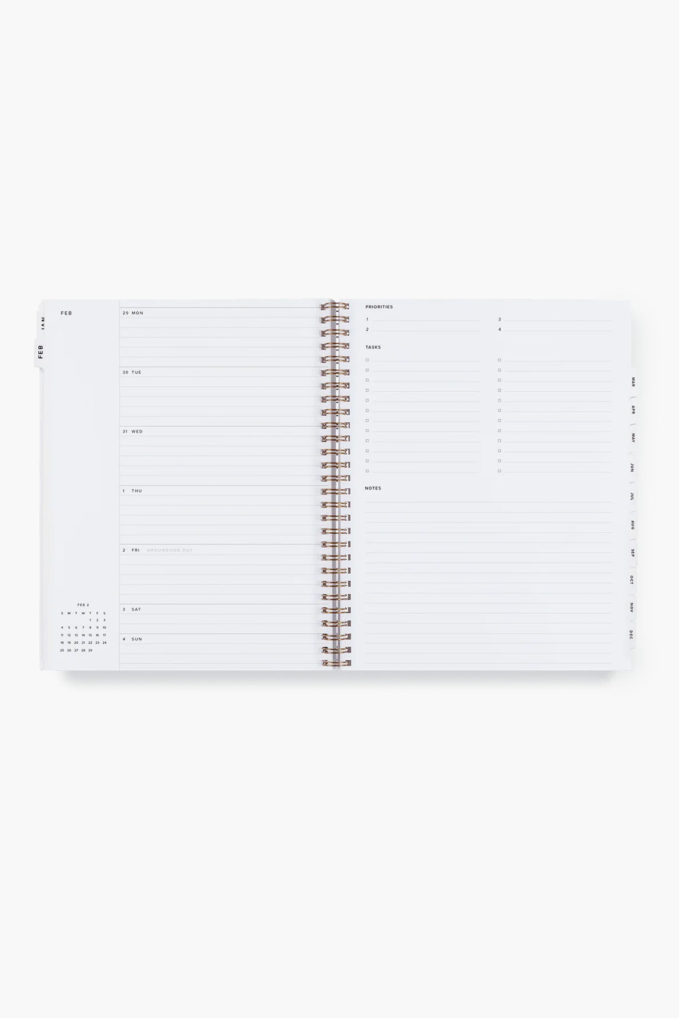 2024 Natural Linen Yearly Task Planner