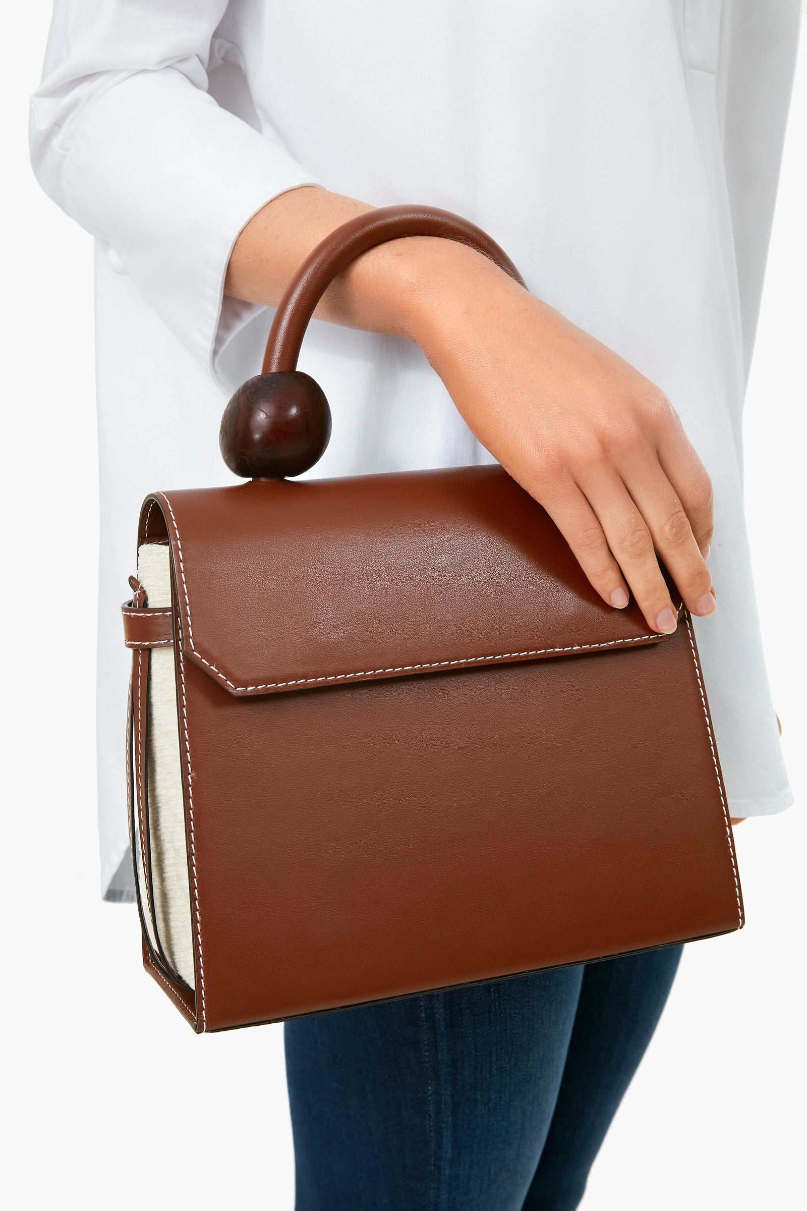 Cuoio Cari Napa Quilted Satchel