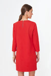 Red Francoise Mod Mini Dress