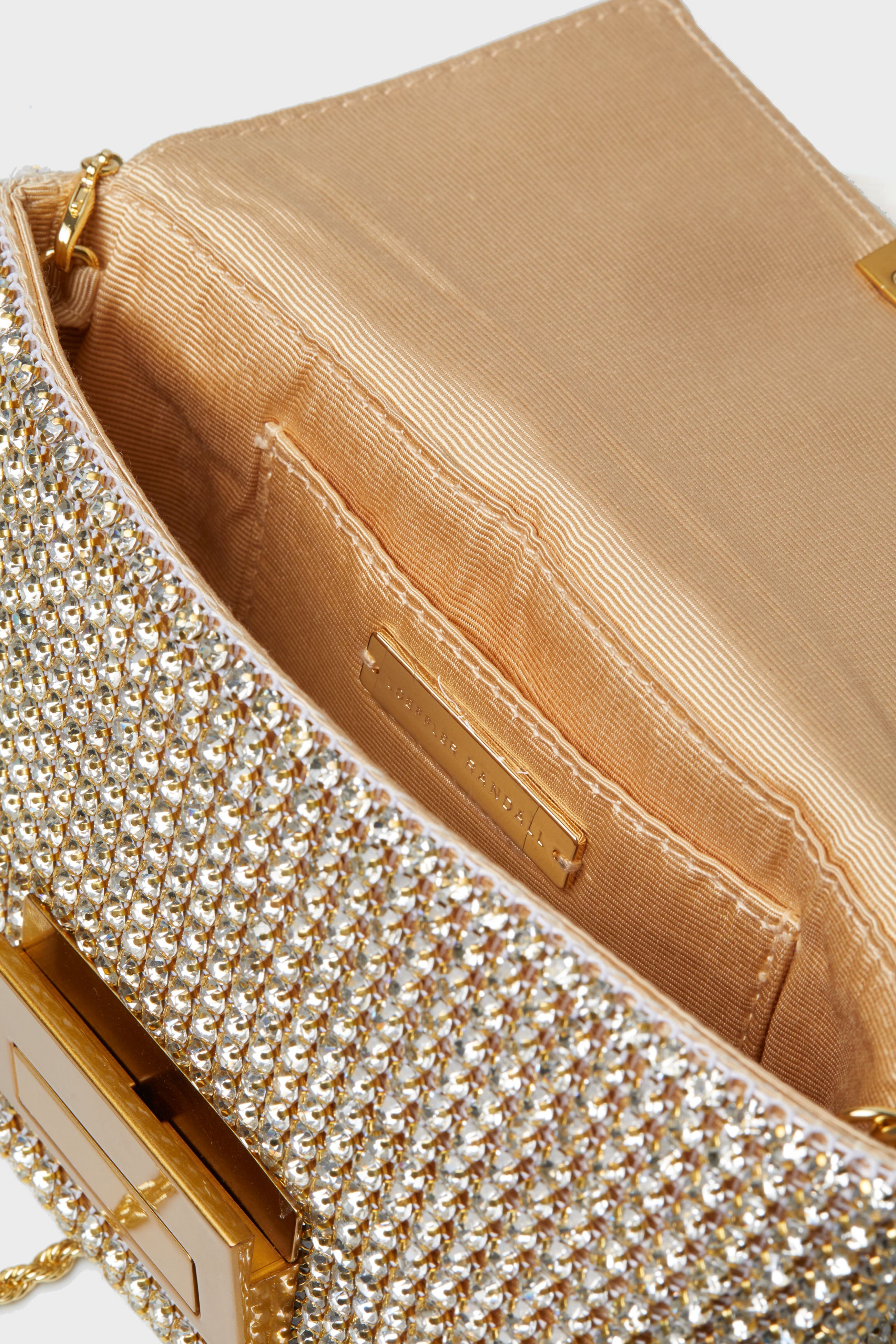 Gold Gauge Diamante June Bag