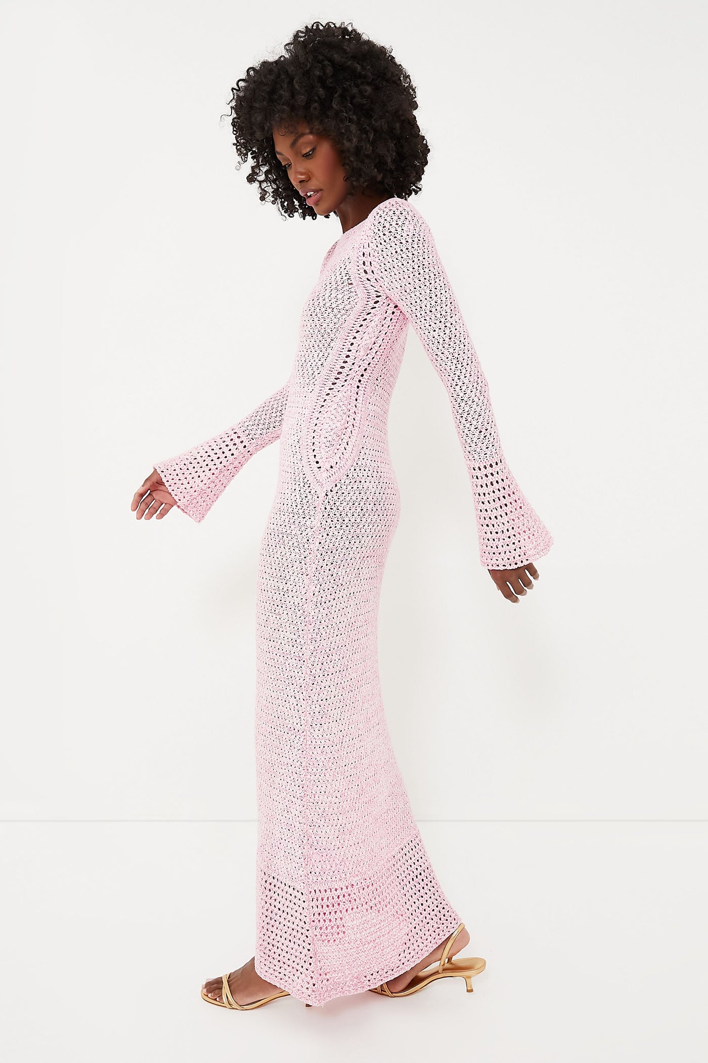 white christmas dresses Una Crochet Maxi Dress