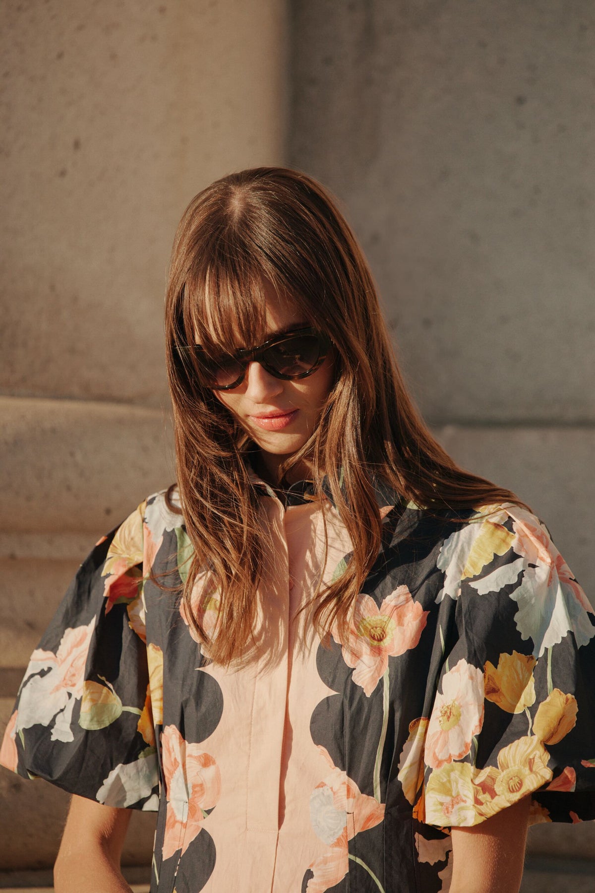 Havana Monogram Cat Eye Sunglasses
