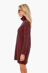 The Poppy Striped Turtleneck Dress