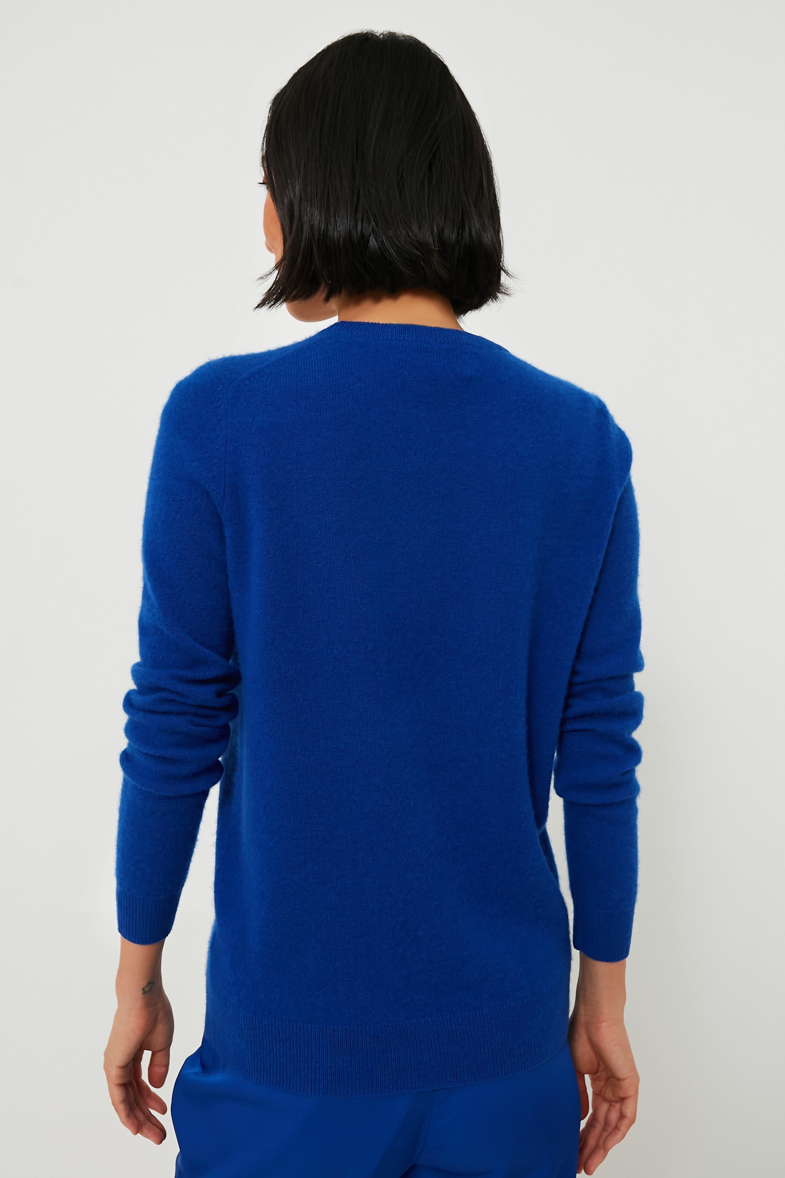 Everlane Cashmere orders Crew Neck Sweater Lapis Blue Size L NWT