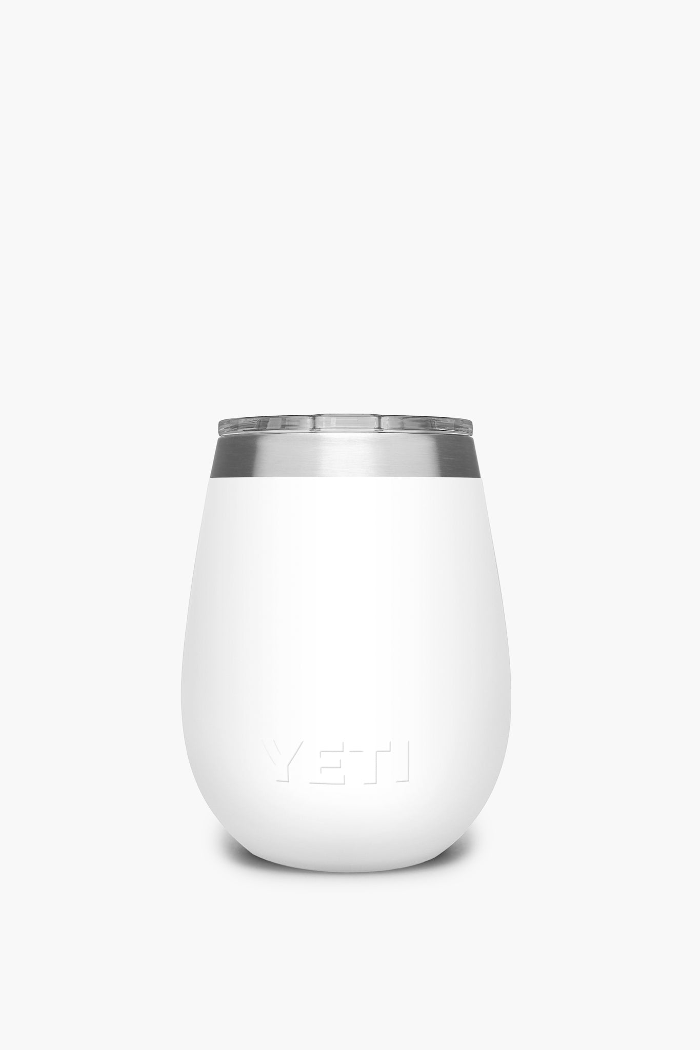 White Rambler 10oz Wine Tumbler With Magslider Lid