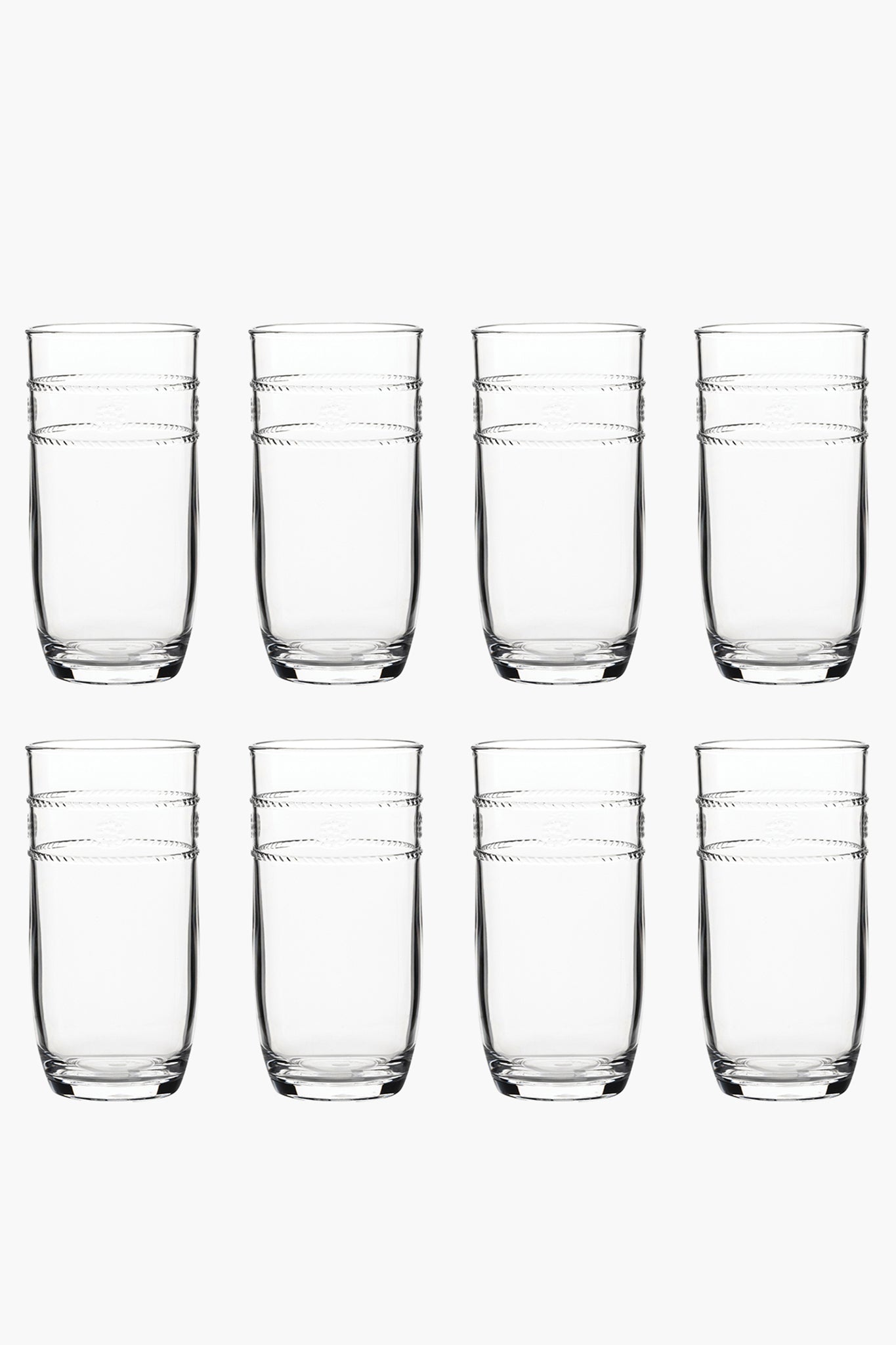 Isabella Acrylic Large Glass Set Of 8