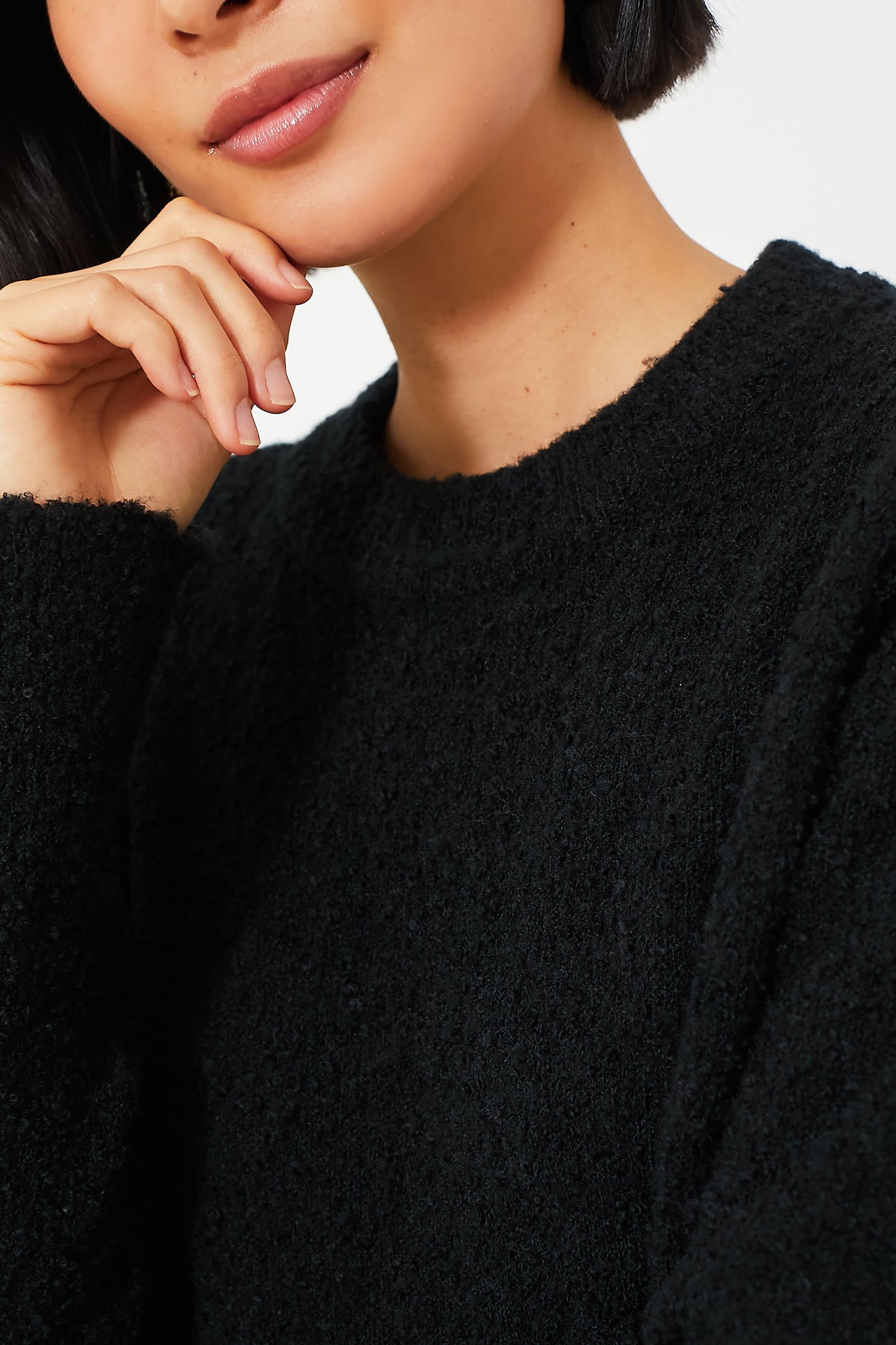 Black Boucle Knit Nelle Dress | Tuckernuck Black Boucle Knit Nelle Dress | Tuckernuck