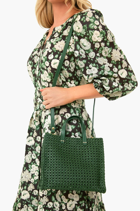 Evergreen Rattan Petit Simple Tote