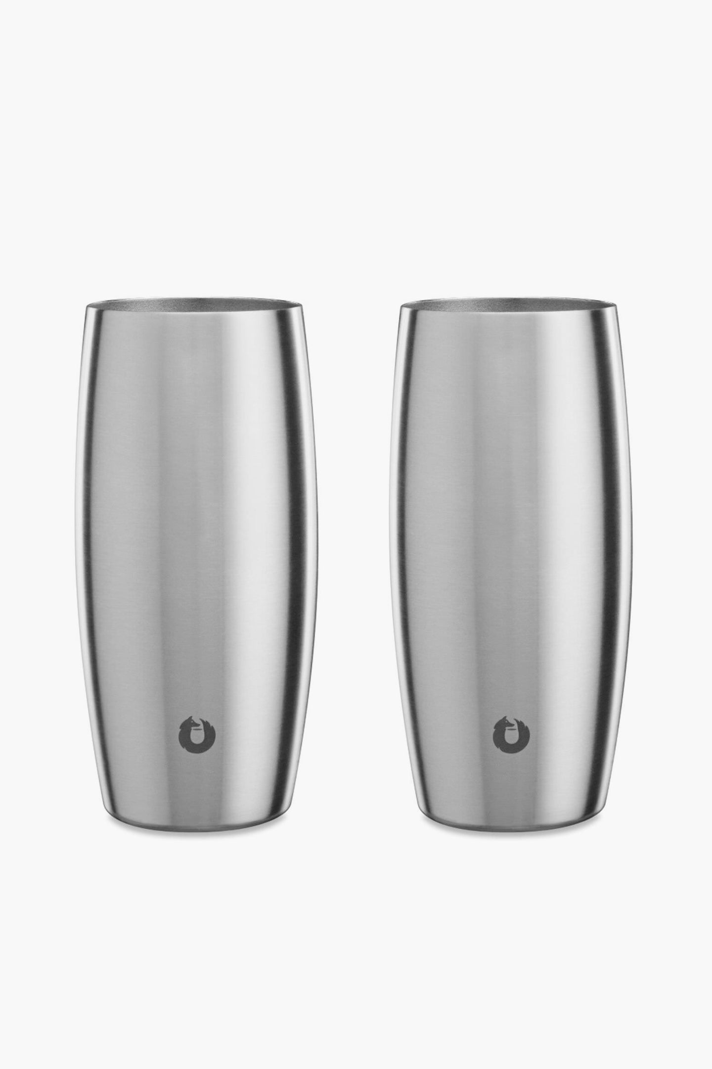 Original Stainless Steel Beer Glass Set of 2