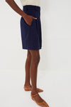 Navy Long Luisa Shorts