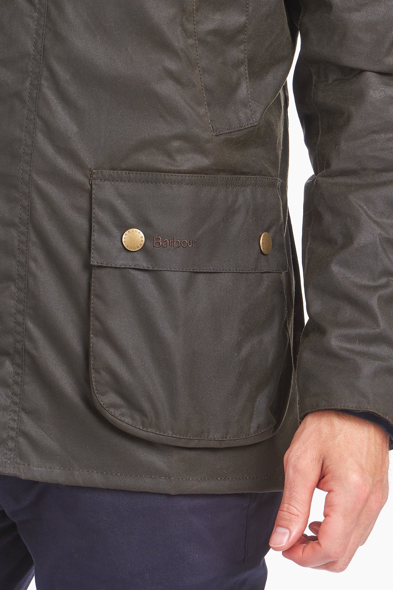 Olive Ashby Wax Jacket | Barbour