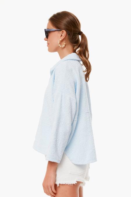 Blue Polo Terry Pullover