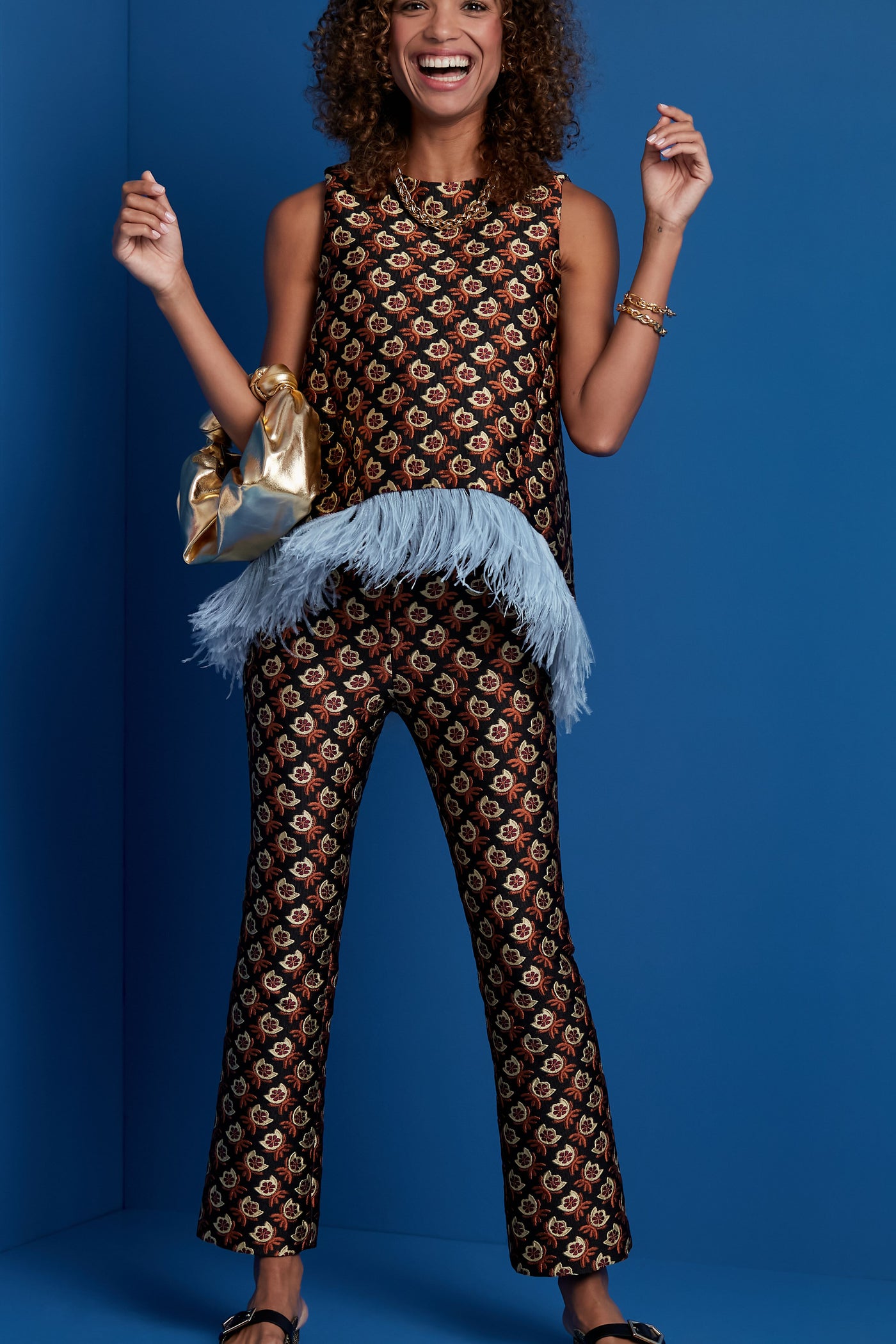 Jacquard Bella Feather La Scala Top