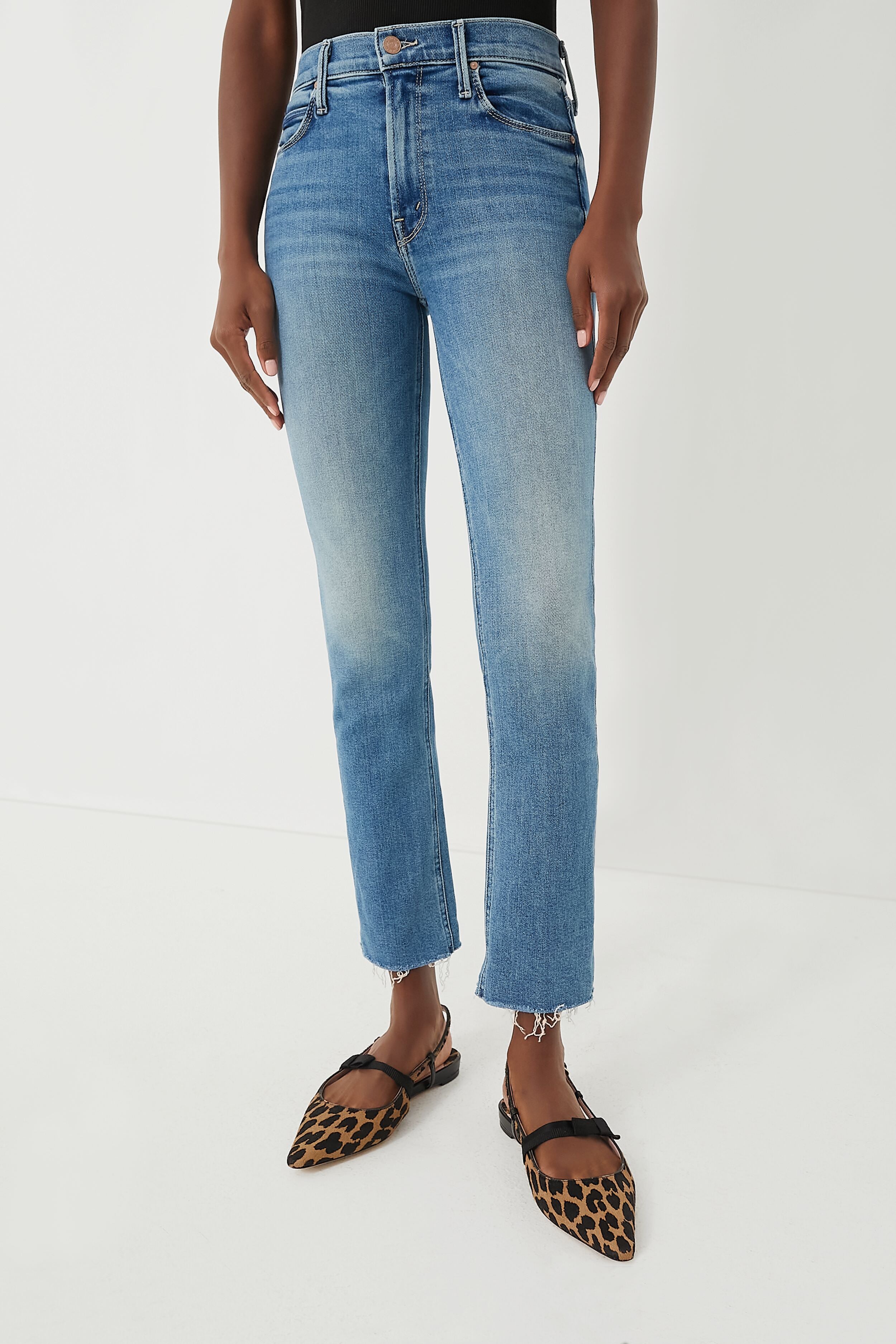 Mid-rise straight jeans - Woman