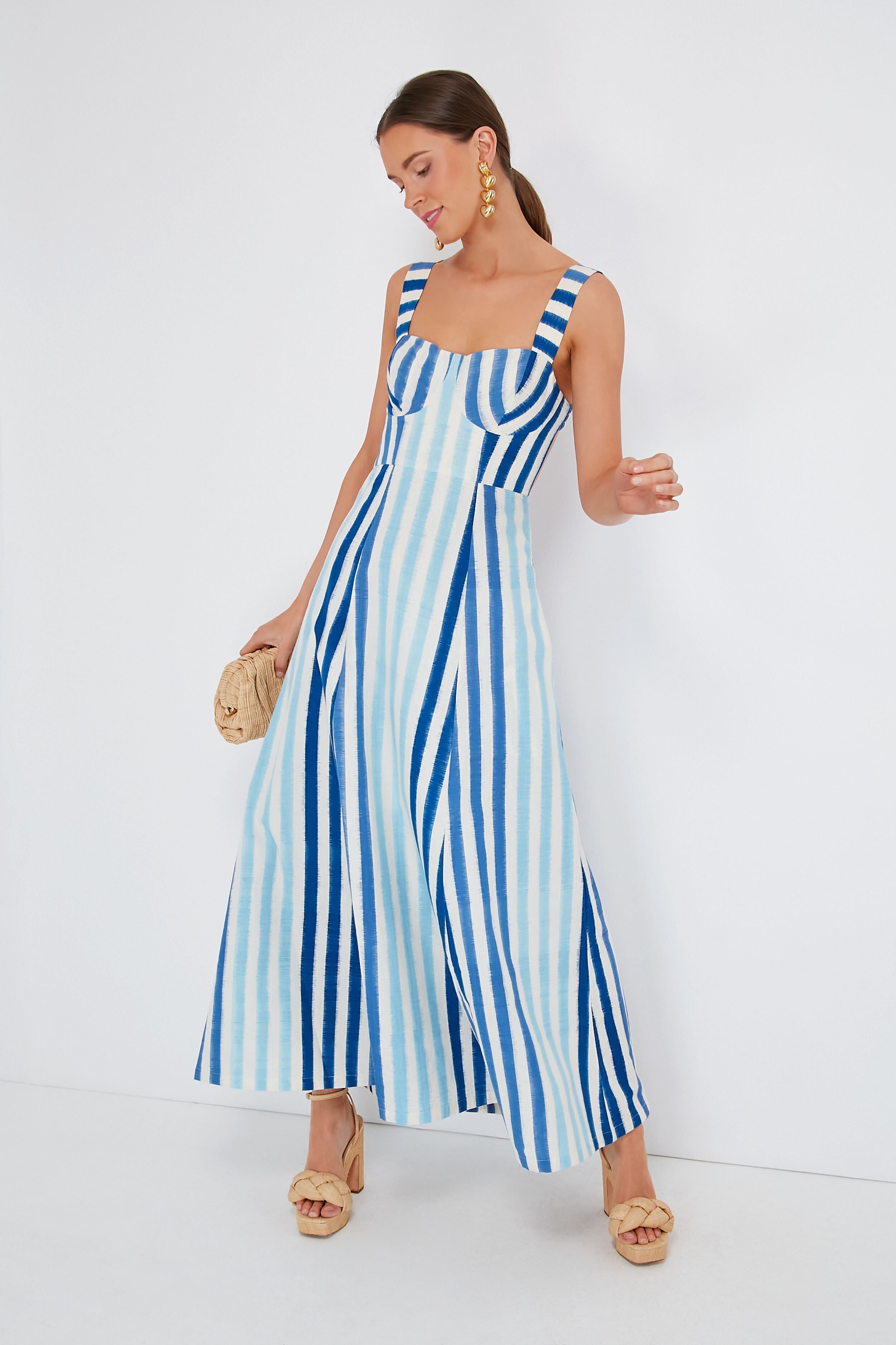 Blue tartan apron dress – bonjour e-shop