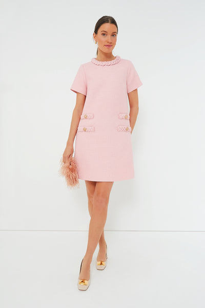 Pink Salt Tweed Jackie Dress